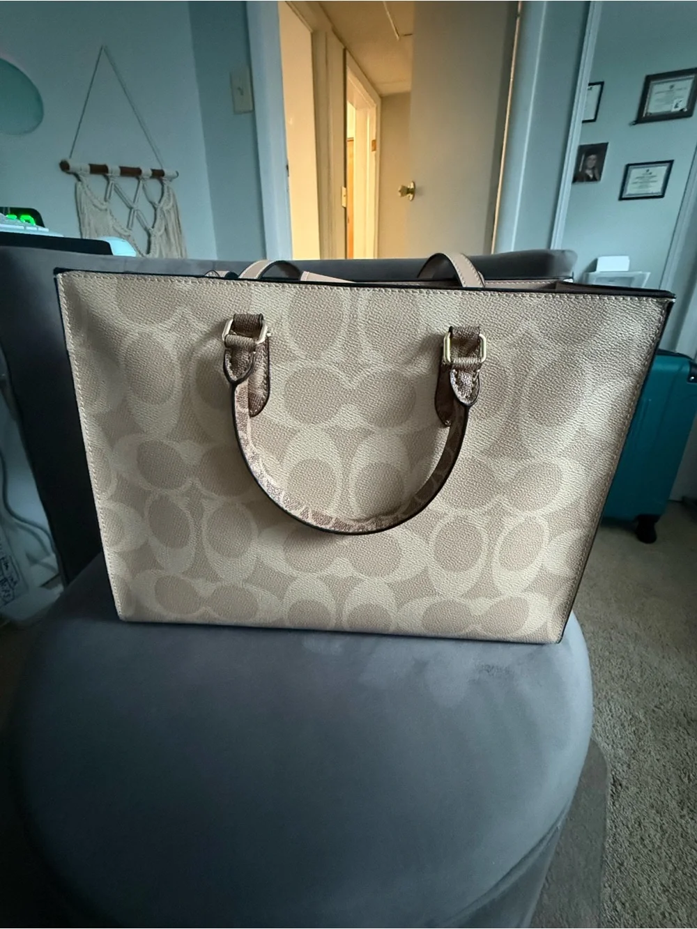 Coach large Maggie tote signature canvas